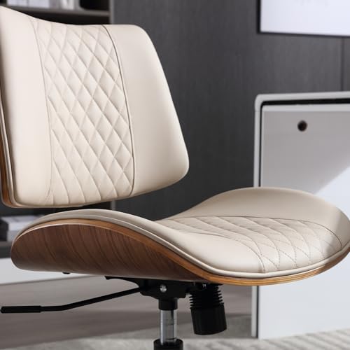 Home Office Chair No Arms with Wheels