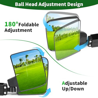Golf Cart Side Mirrors No Drilling