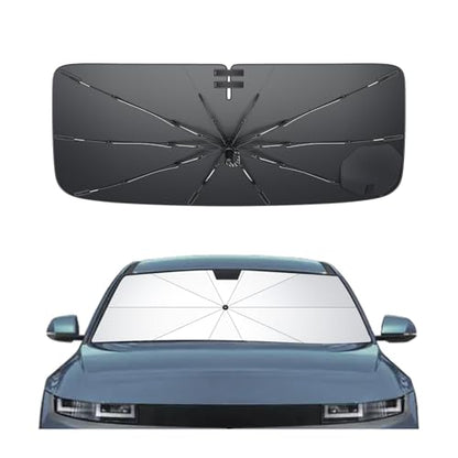 for 2022 2025 2026 Hyundai Ioniq 5 Windshield Umbrella Sunshade [Easier Foldable] for 2022