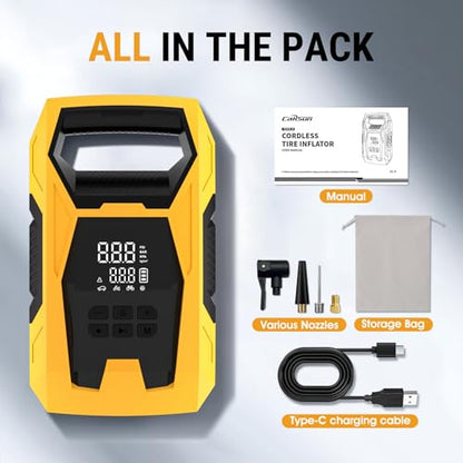 Cordless Tire Inflator Portable Air Compressor (2 pound(s))