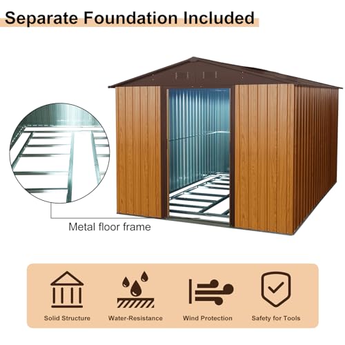 10x8 FT Outdoor Storage Shed