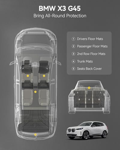Floor Mats & Cargo Liner for BMW X3 G45 2025 2026 30