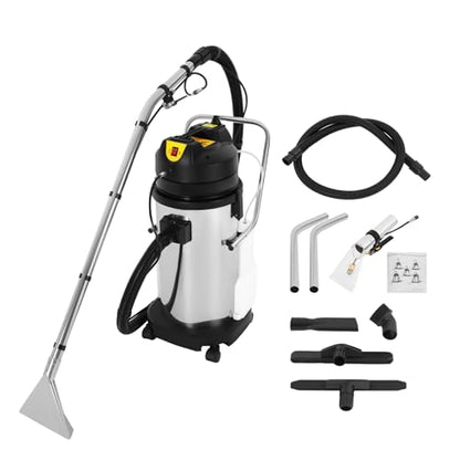 40L Commercial Carpet Cleaning Machine 3 in 1 Upholstery Cleaner Machine 1000W Professional Extractor Vacuum Washing Machine for Cleaning Carpets