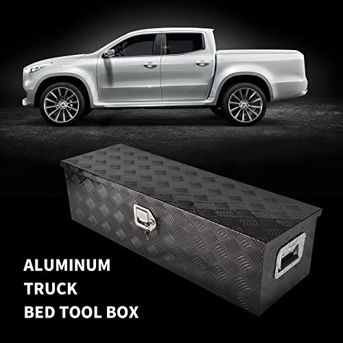 39In Aluminum Tool Box 5 Bar Tread ToolBox for Truck Bed Car Outdoor