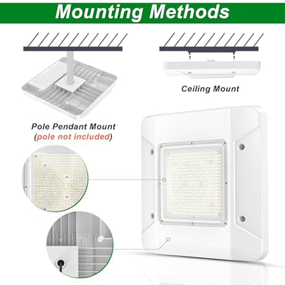LED Gas Station Canopy Light 150W Garage Carport Ceiling Light Fixture