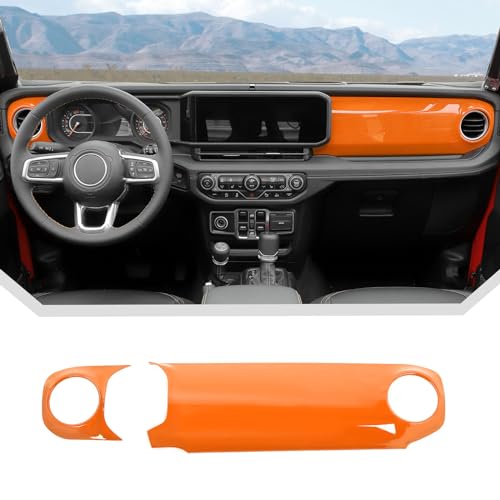 2pcs for 2024 Jeep Wrangler JL Interior Accessories Center Console Dash Panel Cover Trim