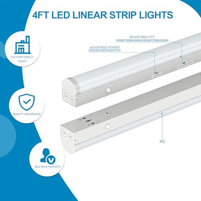 4FT LED Linear Strip Light 4Pack (4 Count)
