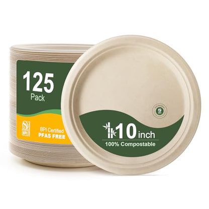 Paper Plates 10 Inch 125 (125 Count)