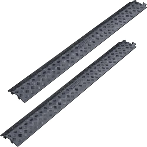 2 Pack 40" Rubber Floor Cable Cover (2 Count)