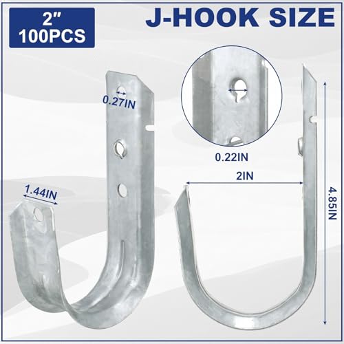 100 J Hooks for Hanging (100 Count)