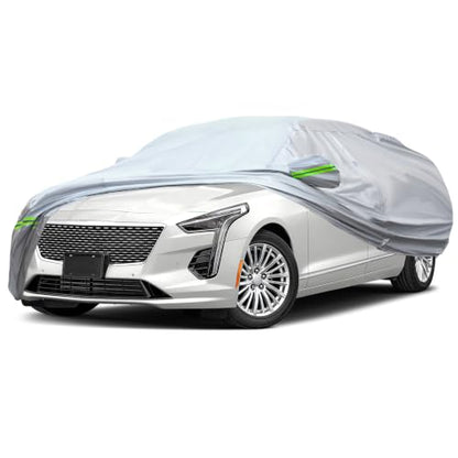 6 Layers Premium Sedan Car Cover Waterproof All Weather Weatherproof UV Sun Protection Snow Dust Storm Resistant Outdoor Exterior Custom Form