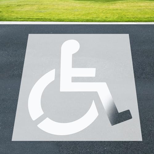 Large Handicap Parking Stencil