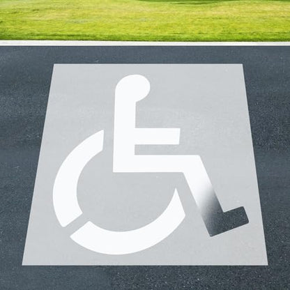 Large Handicap Parking Stencil