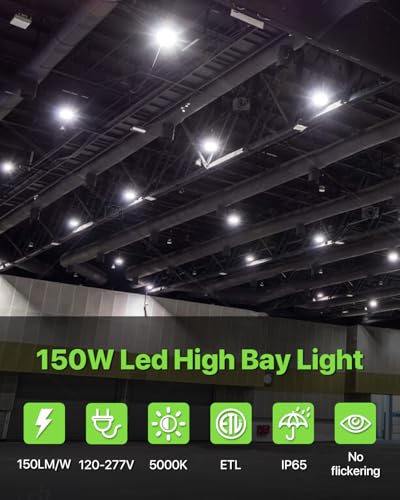 150W LED High Bay Lights 22 (6 Count)