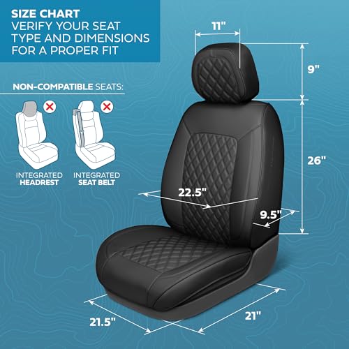 Curated Onyx Leather Seat Covers for Cars & SUVs