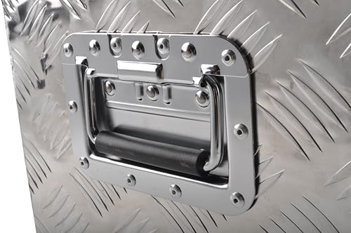 39 Inch Aluminum Tool Box 5 Bar Tread ToolBox for Truck Bed Car Outdoor