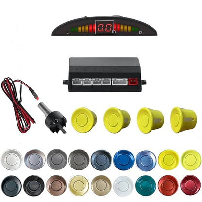 Parking Sensor Kit Backup Sensor Kit Reverse Sensor for Car 20 Color Options for Probes Adjustable Alarm Volume Professional Sensore de Reversa para Carro Safe Driving Assistant