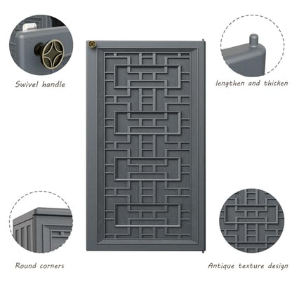 Indoor Outdoor Storage Cabinet Waterproof with Shelf