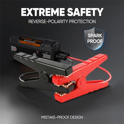 J400 Portable Jump Starter for Upto 8.0L Gas & 6.0L Diesel Engines