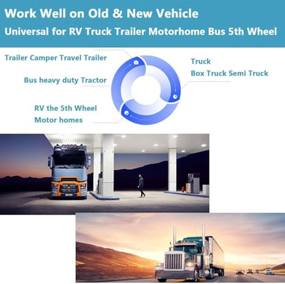Wireless Touchable Screen 128GB Large Audio 1080P 2 Split Image 11 Inch Monitor Backup Camera Built