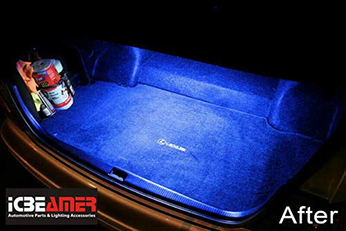 12" High Power Blue 18 SMDs 2835 LED Strip Light Universal Fit Car Trunk Cargo Area or Interior Illumination Cargo Area or Interior Illumination Decoration