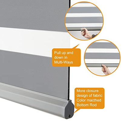 Cordless Zebra Blinds for Windows