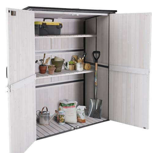 Outdoor Storage Shed with Metal Frame