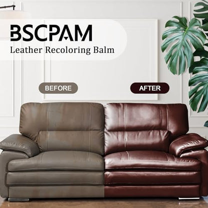 12oz Leather Recoloring Balm & 3.4oz Mink Oil Leather Conditioner kit