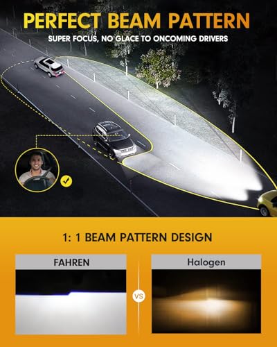 9005 H11 Led Bulbs Combo 𝟭𝟴𝟬𝟬𝟬𝟬𝗟𝗠 𝟮𝟬𝟬𝟬% (2 Count)