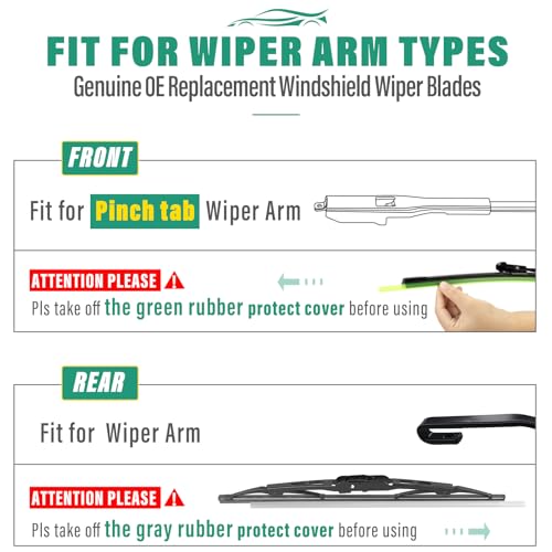 Windshield Wiper Blades Replacement for Chevy Traverse 2012