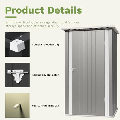 3x3 FT Outdoor Storage Shed