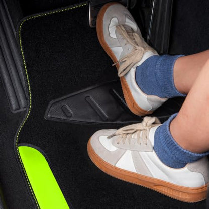 Fluorescent Leather & Waterproof Car Carpet Floor Mats