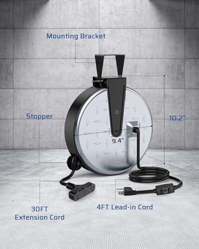 Retractable Extension Cord Reel