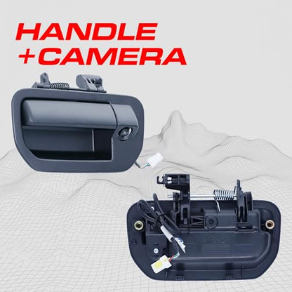 Black Tailgate Handle with Backup Camera Replacement for Honda Ridgeline