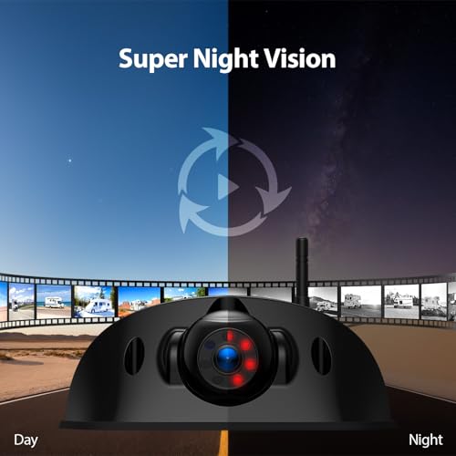 Wireless RV Backup Camera System with 10.1