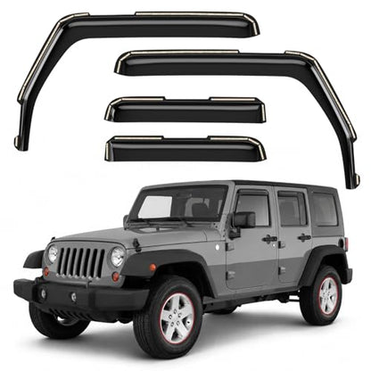Window Deflectors Smoke Tinted In (4 Count)