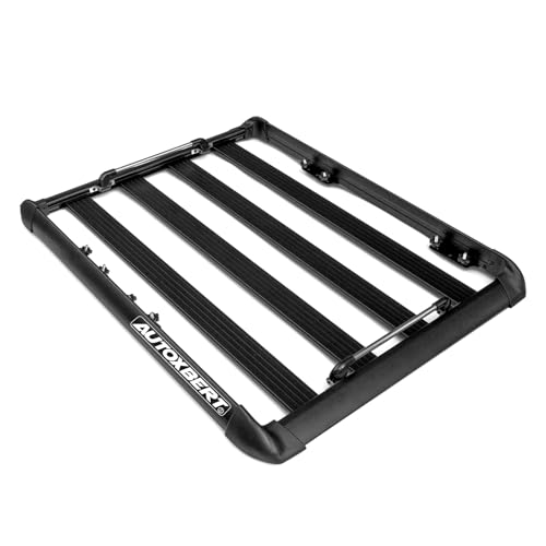 50" x37.8" x3.54" Universal Aluminum Roof Rack Rooftop Cargo Carrier Luggage Basket 330LBS Heavy Duty Car Top Luggage Holder for Cars SUVs and Trucks