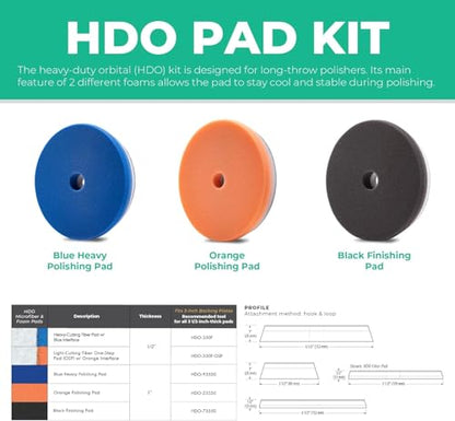 6.5" HDO Orange Foam Polishing Pad