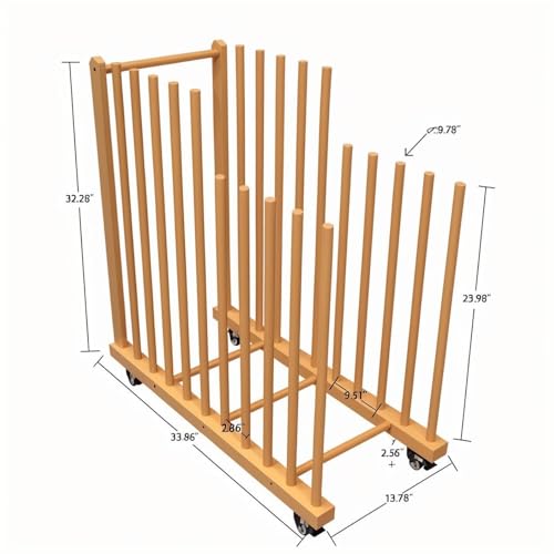 Art Storage Rack on Wheels