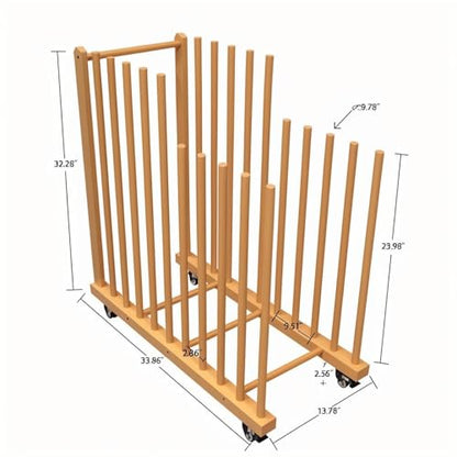 Art Storage Rack on Wheels