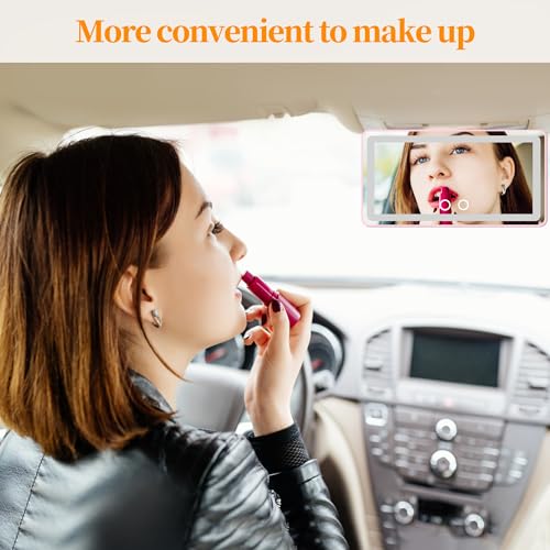 Car Sun Visor Vanity Mirror with Lights