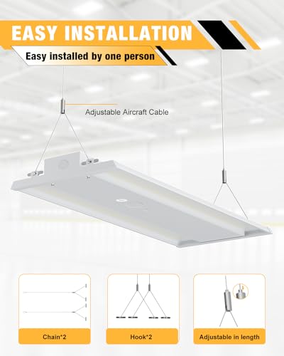 4FT LED Linear High Bay Light (2 Count)