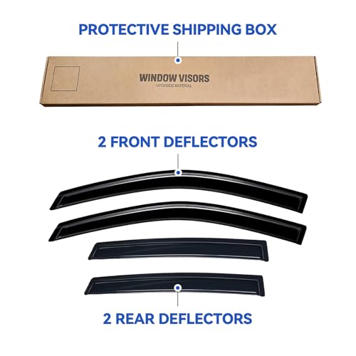 Window Visors Rain Guards for 2011 2012 2013 2014 2015 Kia Sorento