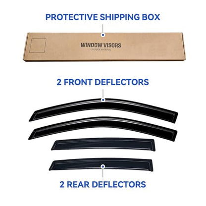 Window Visors Rain Guards for 2011 2012 2013 2014 2015 Kia Sorento