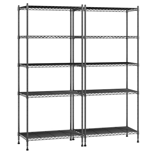 5 Tier Wire Shelving Unit (2 Count)