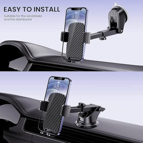 Universal Car Phone Holder Automobile Cell Phone Holder Car Mount for iPhone Universal Car Dashboard Mount Fit All Phones Cell Phone Camera Mounts