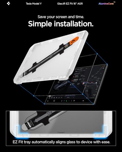 GlasTR EZ FIT Screen Protector Matte Finish for Model Y