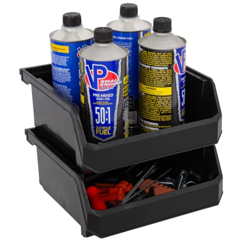 Medium Wide Stackable Plastic Storage Bins