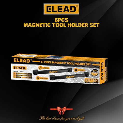 6 Piece 12" Magnetic Tool Holder Storage Organizer