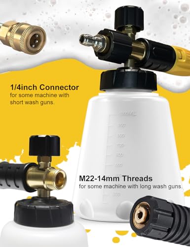 Foam Cannon with Pressure Washer Tips and Nozzle Holder